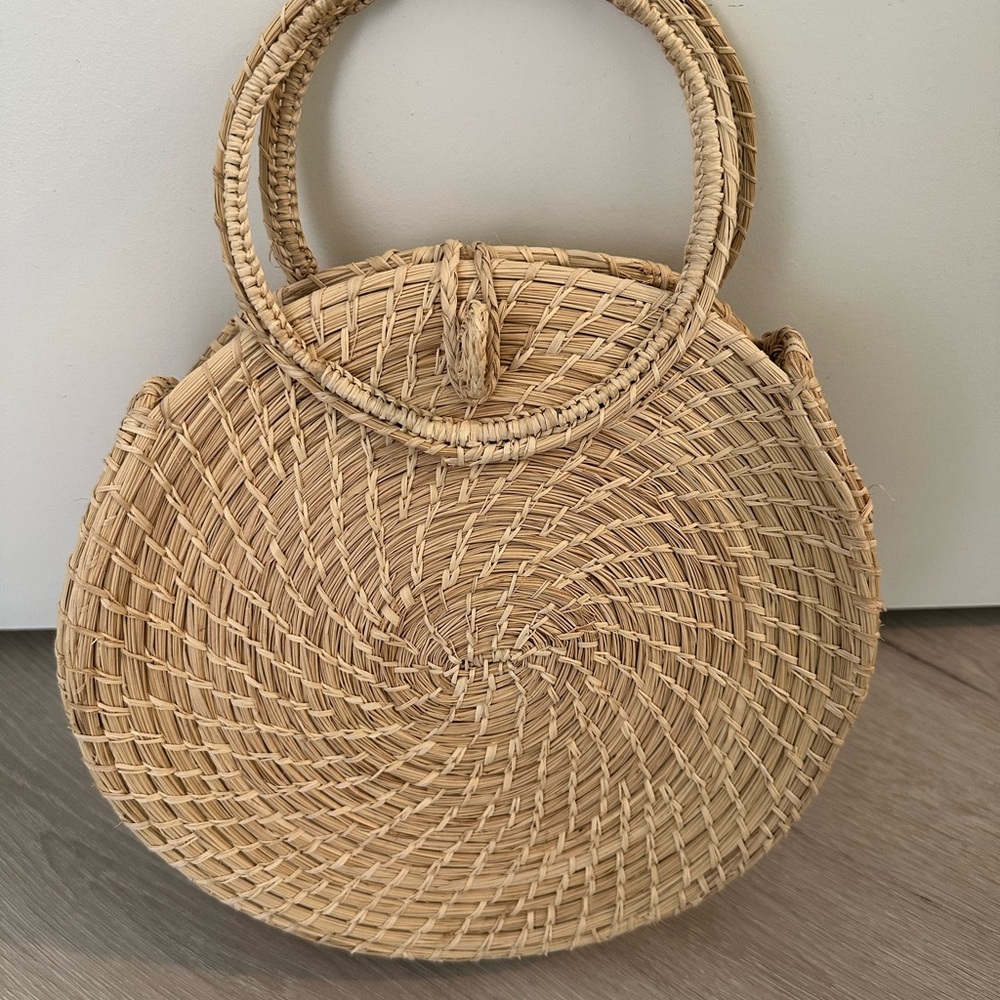 Structured Straw Bag - image 1